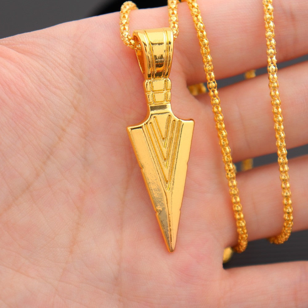 Wholesale Retro Lion Head Owl Thor Hammer Devil Eye Three One Knot Arrow Necklace